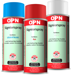 OPN-Signierspray <br /> Normal- und Leuchtfarben