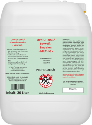 OPN-UF 2001® Schweißemulsion MILCHIG (20 L)