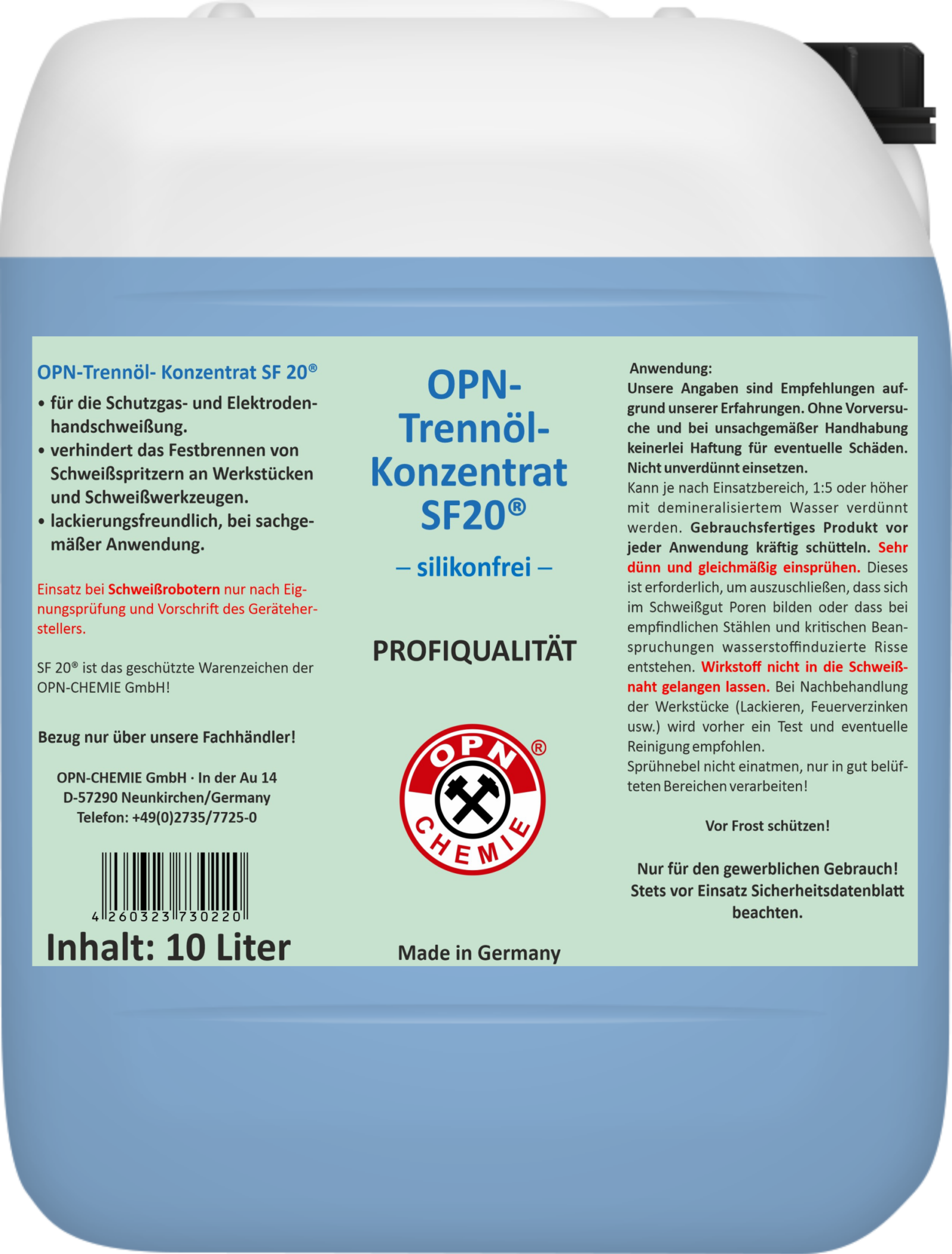 OPNTrennölKonzentrat SF 20® OPNCHEMIE GmbH