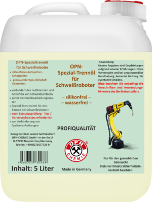 OPN-Spezial-Trennöl für Schweißroboter (5 L)